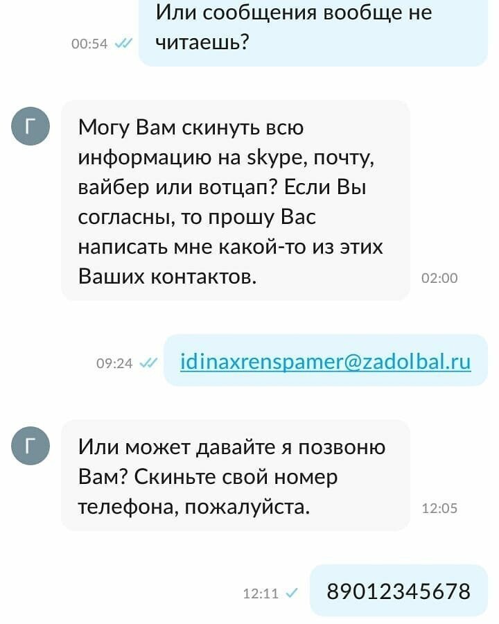 Когда спамеры на авито просто выбесили