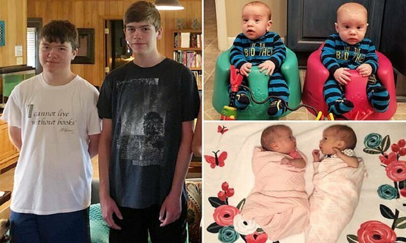 Три пары чудо-близнецов родились с разницей в 15 лет