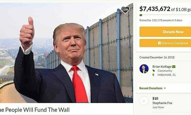 Американцы собрали $7 миллионов Трампу на стену