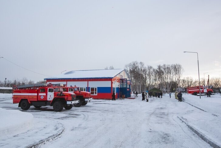 На Камчатке открыли новое здание пожарного депо