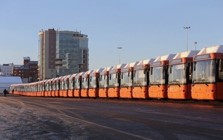 Вторая партия из 50 новых автобусов ЛИАЗ-529267 прибыла в Нижний Новгород