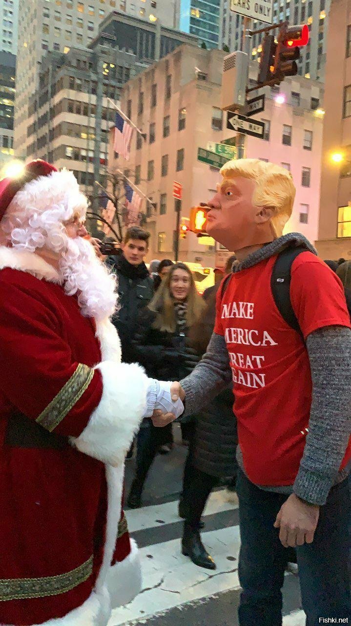 Дональд Трамп на улицах Нью-Йорка