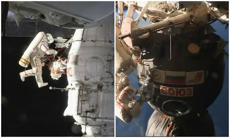 Ранее мы сообщали, что российским космонавтам пришлось исследовать поврежденный "Союз МС-09" ножом