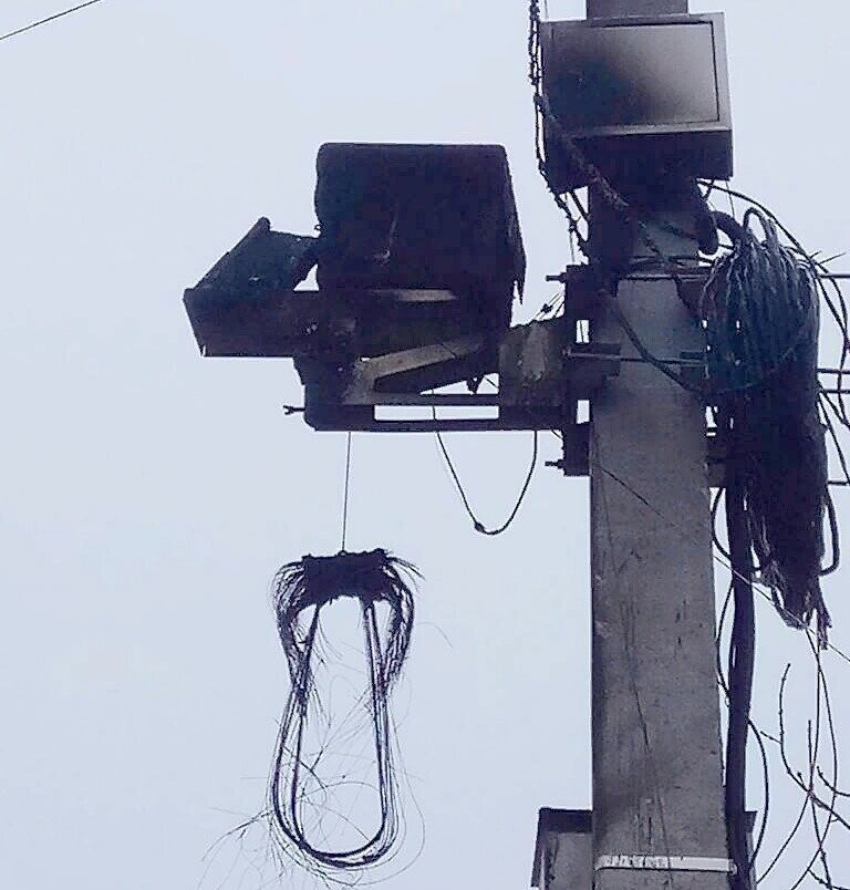 В Севастополе вандалы изощрённо уничтожают камеры видеофиксации
