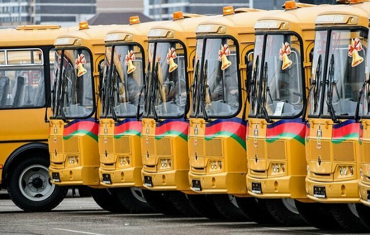 Муниципалитеты Краснодарского края получили еще 42 новых школьных автобуса