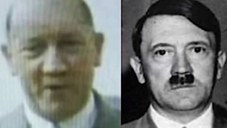 Ну и напоследок немного теории заговора. Послевоенный снимок, якобы запечатлевший некоего жителя Аргентины Адольфа Шуттльмауэра, являющегося не кем иным, как Адольфом Гитлером