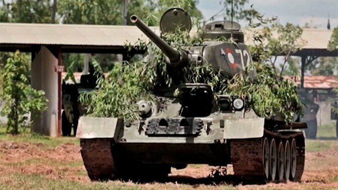 Российские военные приняли от коллег из Лаоса 30 танков Т-34
