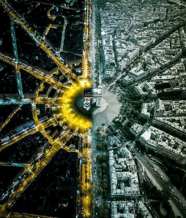 6. «Я снял полуденный и ночной вид на Триумфальную арку в Париже»