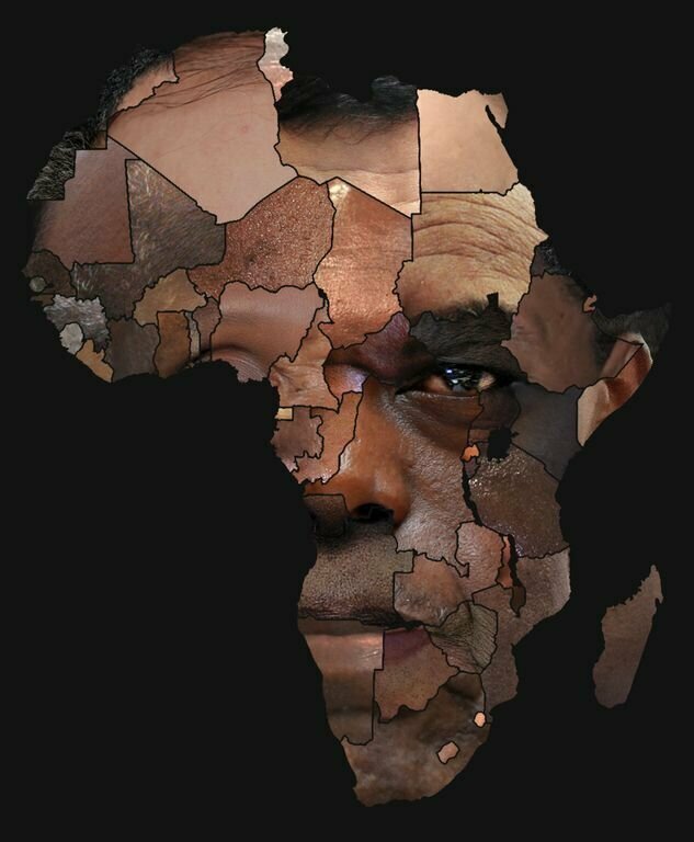   «Лицо Африки» — портрет, созданный на основе внешности представителей каждой из стран континента