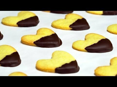 Песочное печенье с шоколадом 