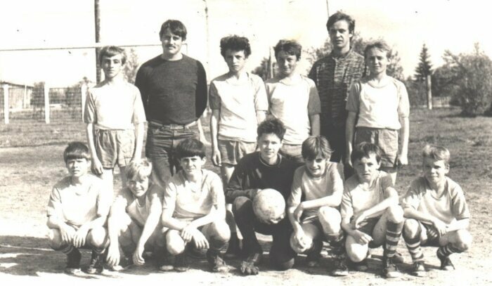 Футбольная команда города Микунь, Коми, 1987 год