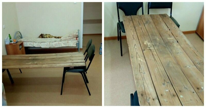 Оптимизация по-русски: в больнице Пензенской области появились кровати из досок и стульев