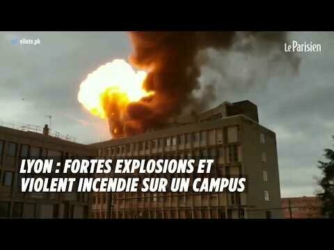 В студенческом городке университета Лиона, произошло несколько взрывов 
