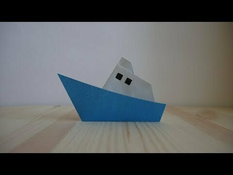 Оригами. Как сделать кораблик из бумаги (видео урок) 