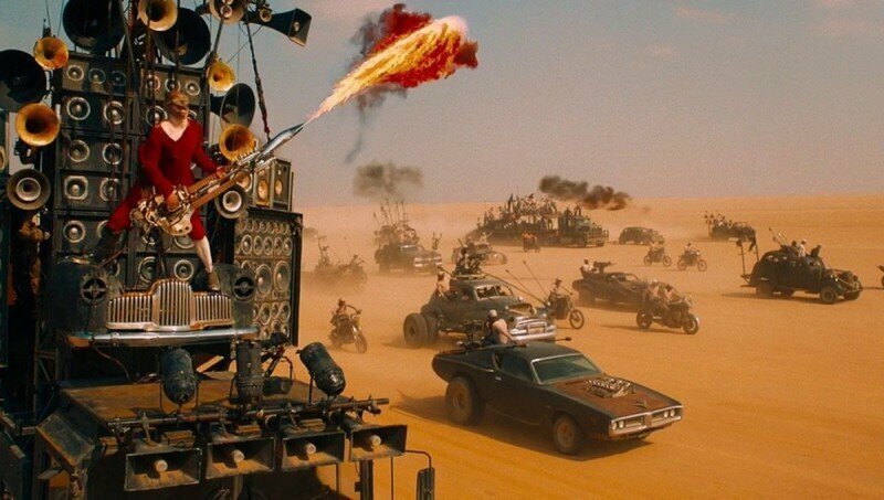Огнеметная гитара в Mad Max: Fury Road на 100% настоящая