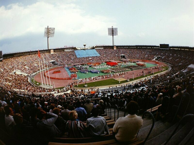Стадион "Лужники" во время Олимпиады-80: