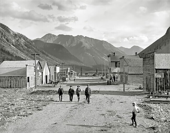 Город-призрак Юрика в Колорадо, США, 1900 год