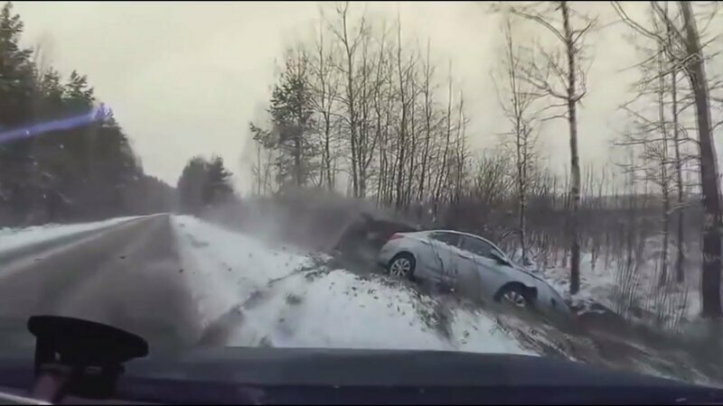 Жесть - Опасный Зимний Обгон 