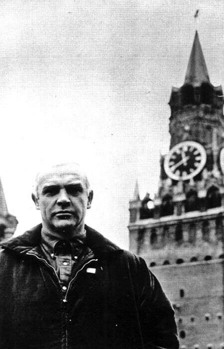 Английский актер Шон Коннери на Красной площади в Москве. 1969 год.