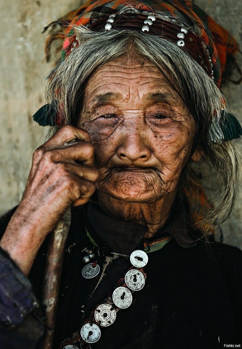 Портрет жительницы деревни Дьен Бьен Пху