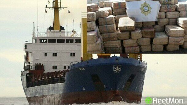 Задержано судно с россиянами с девятью тоннами кокаина