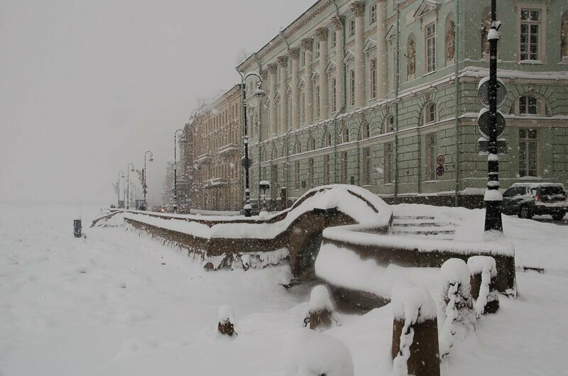 Жители Невского района вышли на борьбу с сугробами