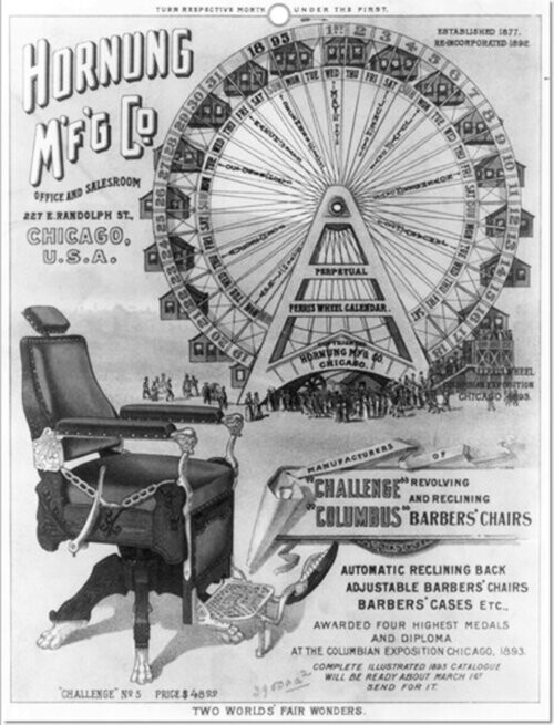 В местной рекламе тех лет образ колеса был весьма популярен.