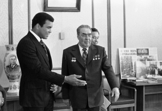 Мухаммед Али на приеме у Брежнева, 1978 год, Москва