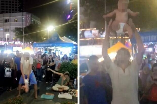 В Малайзии задержали россиян за жонглирование ребенком на уличном представлении 