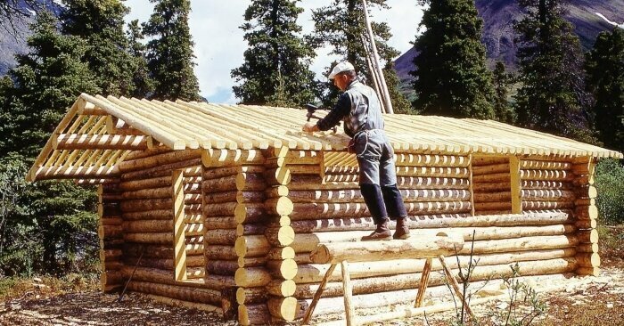 Уйдя на пенсию, Ричард Проеннек своими руками построил сруб и прожил на Аляске 30 лет
