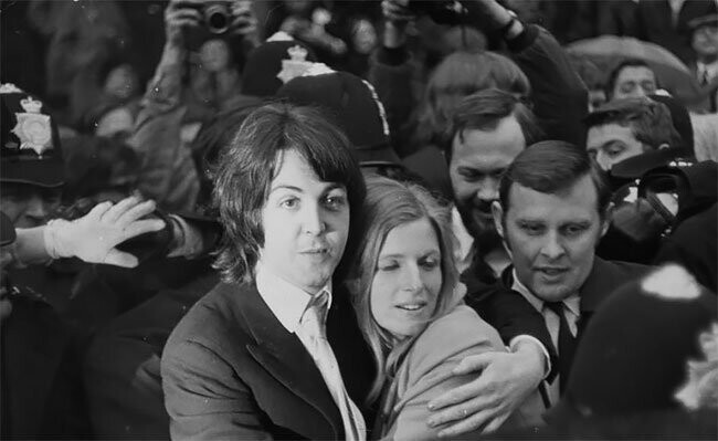 Свадьба Пола и Линды, 1969 год 