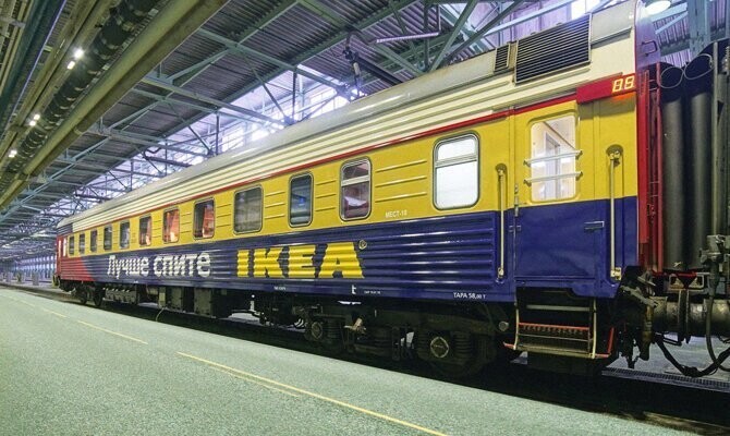"Лучше спите!": ИКЕА запускает фирменный вагон между Москвой и Санкт-Петербургом