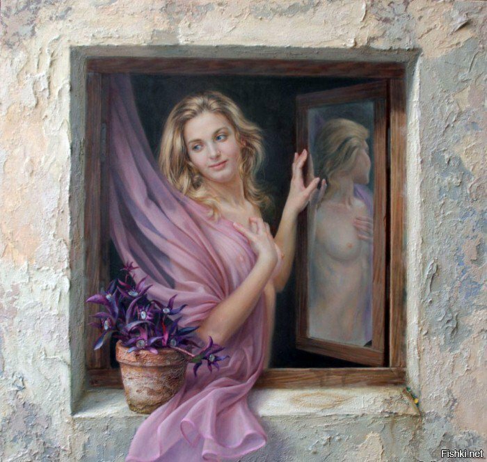 Алекс Алемани «Девушка в окне»