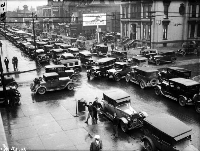 Пробки на дорогах 100 лет назад