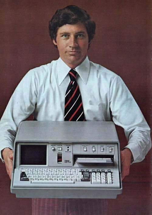 Портативный компьютер IBM 5100 образца 1975г. Оперативка целых 16 килобайт. США.