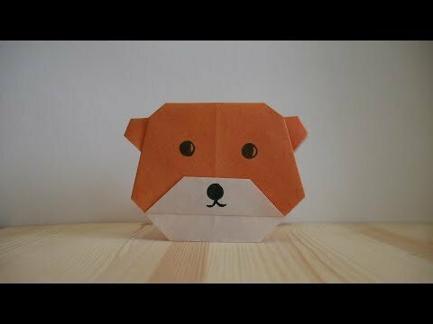 Оригами. Как сделать медведя из бумаги (видео урок) 