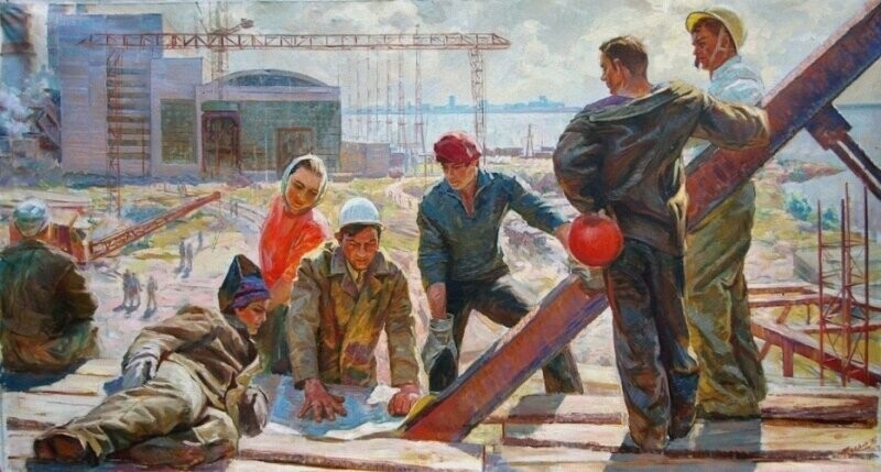 «Нарисуем —  будем жить»: строители и стройка в советской живописи