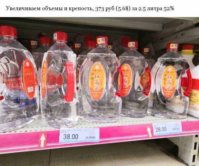 Сколько стоит алкоголь в супермаркетах Китая
