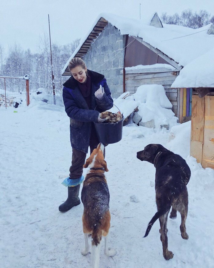 Известный московский фотограф уехала в лес, чтобы помогать животным
