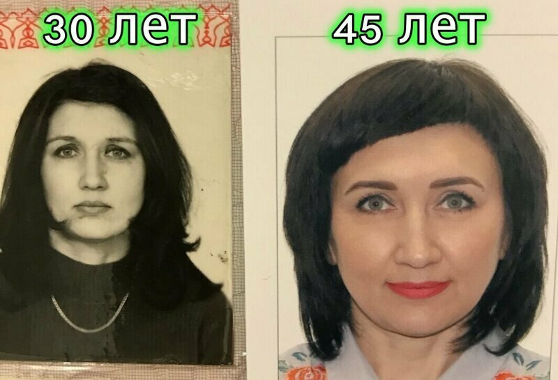 Время, остановись: фото до и после замены паспорта, демонстрирующие, как меняется внешность