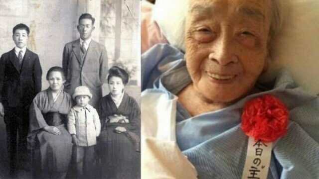 Тиё Мияко, 2 мая 1901 - 22 июля 2018, прожила 117 лет, 81 день. 