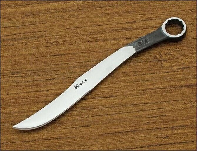 Ножи из накидных гаечных ключей