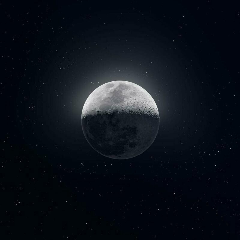 Американец сделал 50 тысяч снимков Луны и собрал из них одно фото
