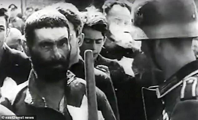 Кадры из документальной съемки 1941-1942 гг. о Брестском гетто