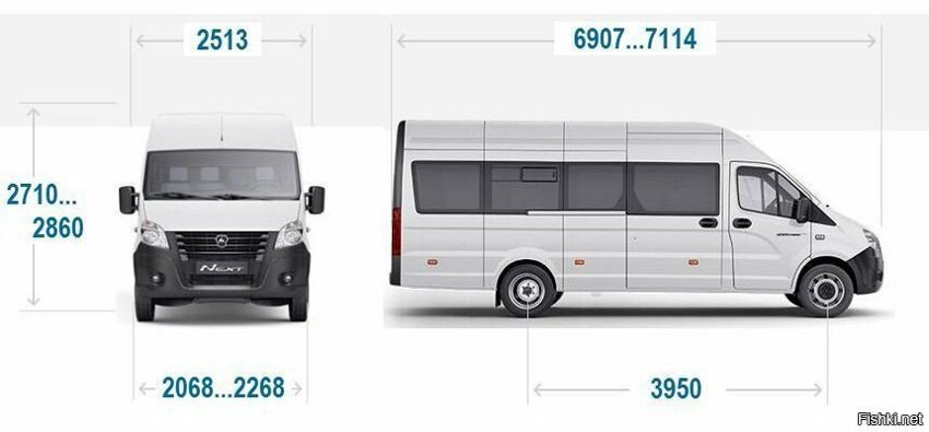 Новая,удлинённая «ГАЗель Next» A65R52