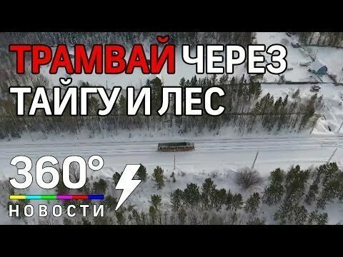 На трамвае сквозь тайгу и живописный лес Сибири - красота природы России 