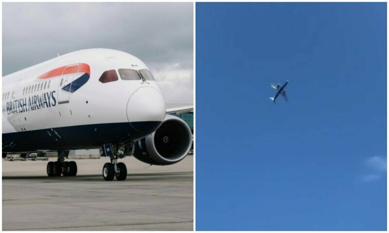 Самолет снесло ветром во время опасной посадки над Гибралтаром: видео