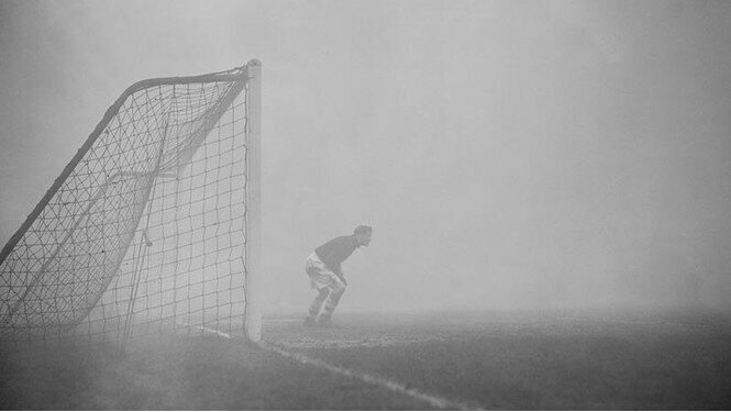 Матч в лондонском тумане. 1937 год.