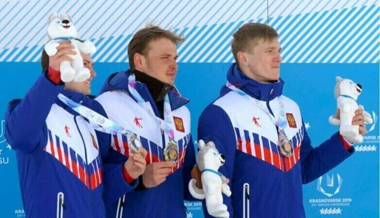 Российские лыжники дважды заняли весь пьедестал на Универсиаде