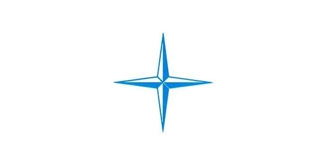 Как вам четырехлучевая звезда? Похоже на эмблему НАТО, но все же не она